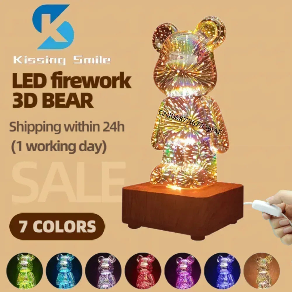 BearGlow Firework Night Light